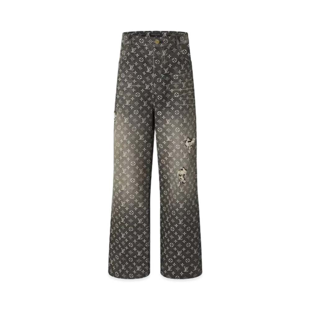 Louis Vuitton Baggy Denim Pants Monogram