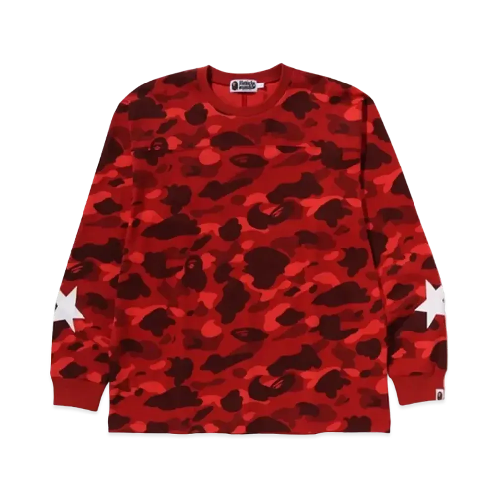 A BATHING APE Color Camo Relaxed Fit/S Tee "Red"