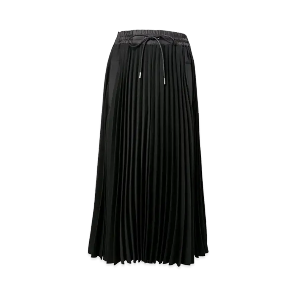 sacai Matelasse Twill Skirt "Black"