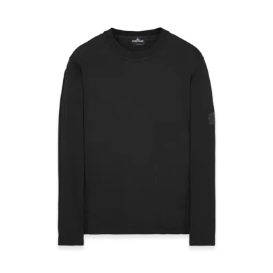 Stone Island Shadow Project 60319 Cotton Lyocell Fleece Crewneck Sweatshirt - 22SS "Black"
