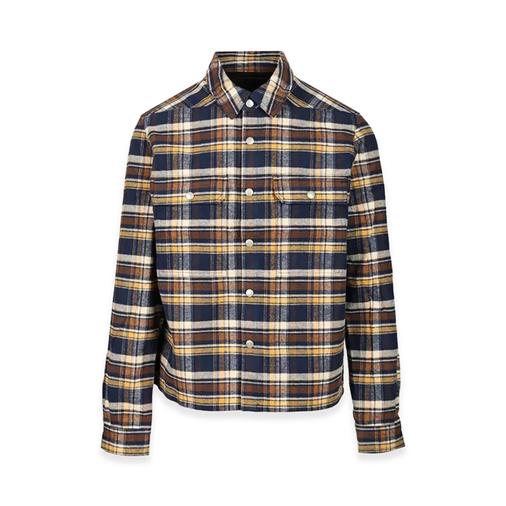 Rick Owens DRKSHDW Outershirt With Plaid Pattern "Multicolor"