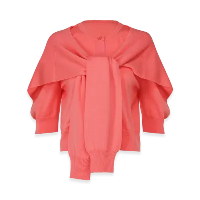 ISSEY MIYAKE Four-Sleeved (Wool) "Coral"