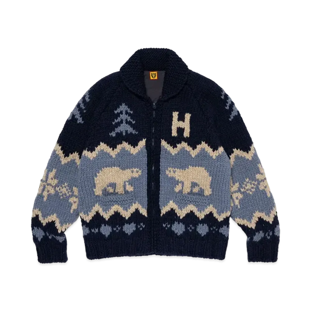 HUMAN MADE Polar Bear Cowichian "Navy"