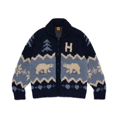 HUMAN MADE Polar Bear Cowichian "Navy"