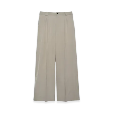 Graphpaper x YOKE 3Pleated Wide Trousers "Grege"