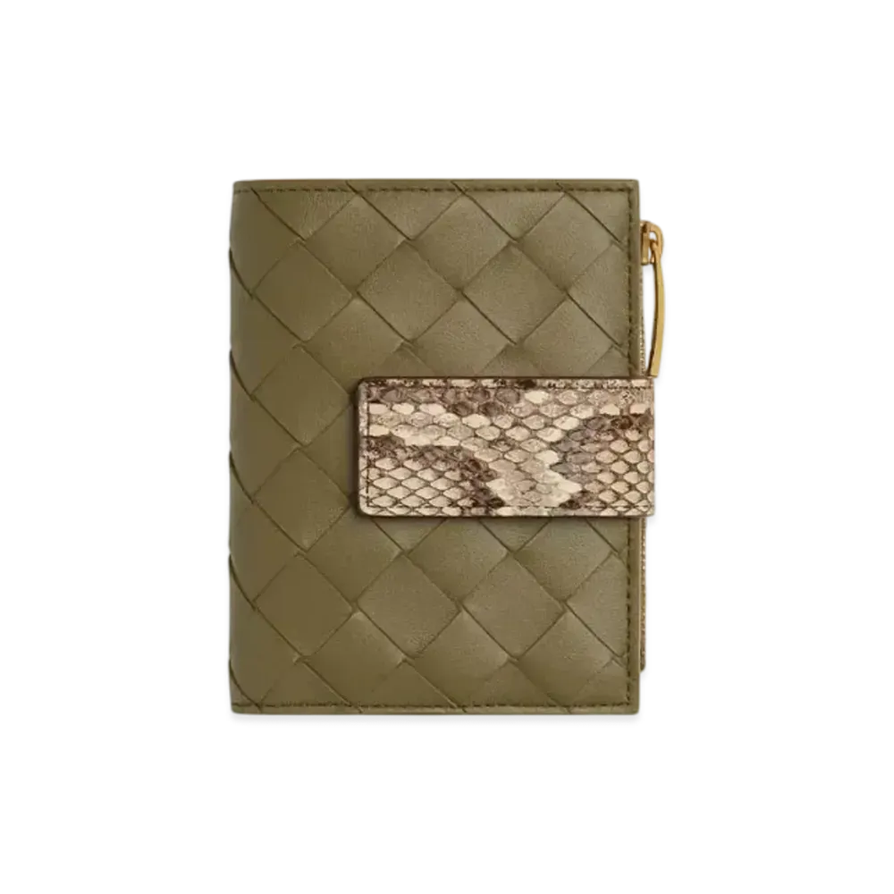 Bottega Veneta Tag Small Bi-Fold Wallet Japan Exclusive "Ecru/Glacier"