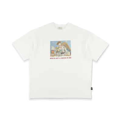 WIND AND SEA x TOY STORY Vintage Tee Friend "White"