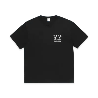 WACKO MARIA x 鶏舎 Washed Heavy Weight T-Shirt "Black"