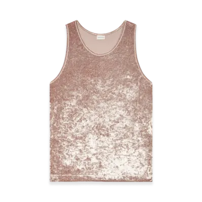 DRIES VAN NOTEN Velvet Tank Top "Old rose"
