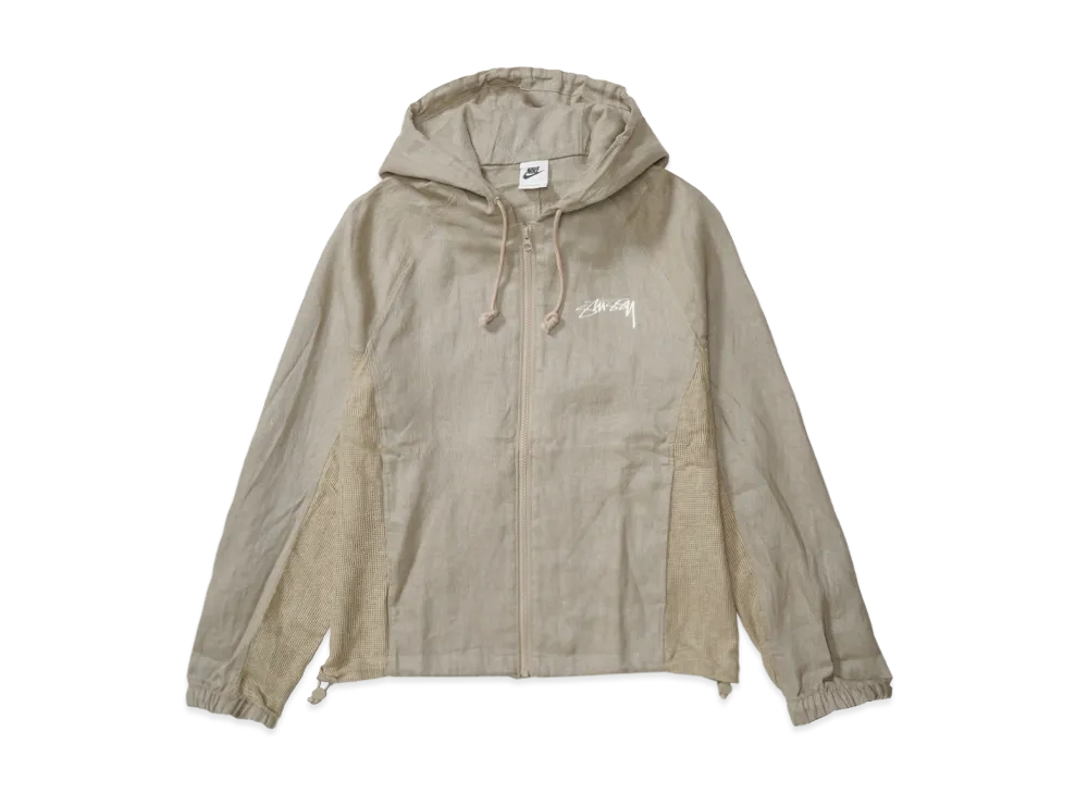 Stussy x Nike U NRG Linen Jacket Hoodie (US Size) "Chino" FZ5751-263