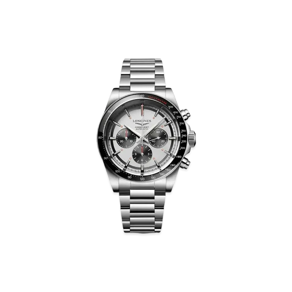 Longines Conquest 2023 42.00mm "Silver Matt/Stainless Steel/Ceramic" L3.835.4.72.6