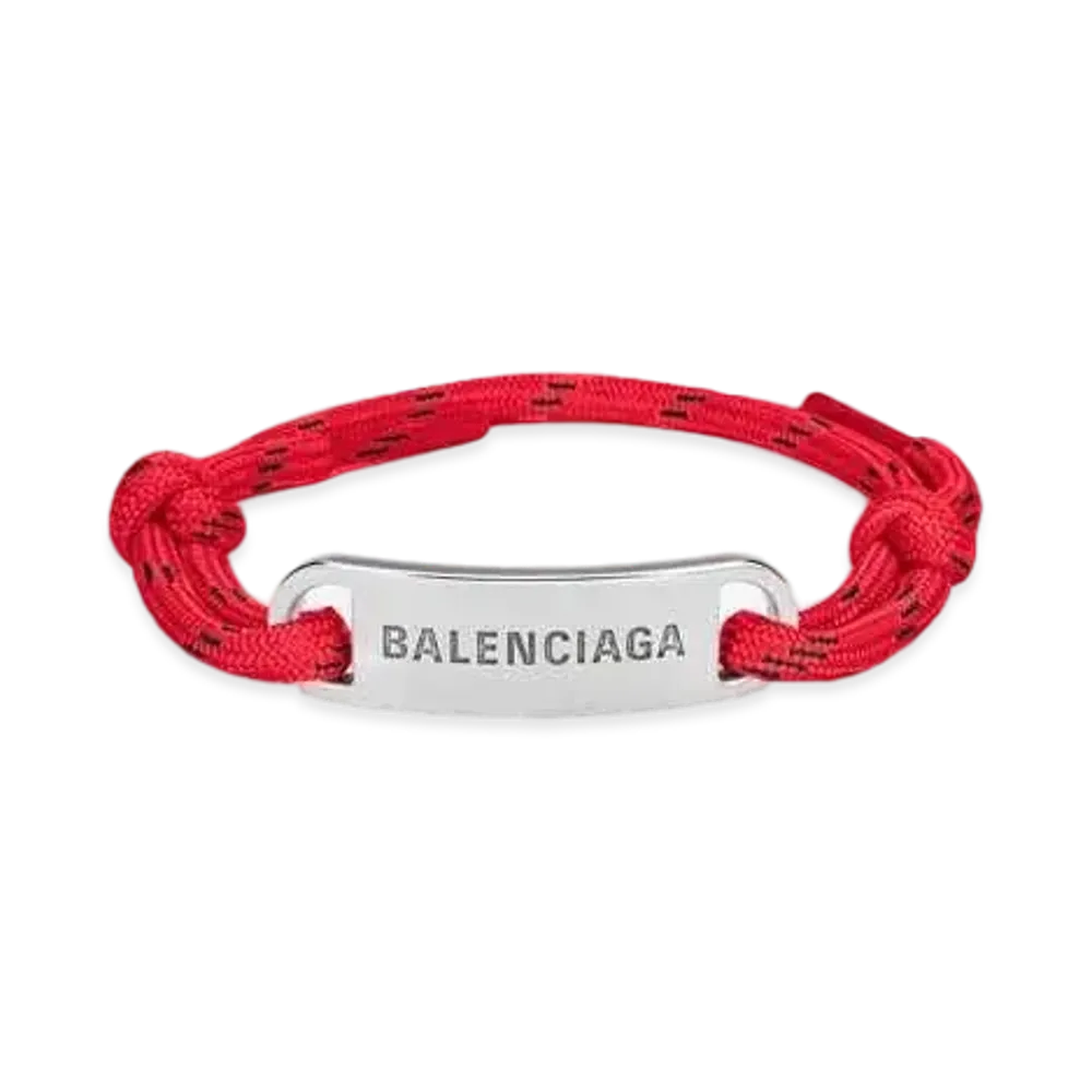 BALENCIAGA Plate Bracelet "Red"