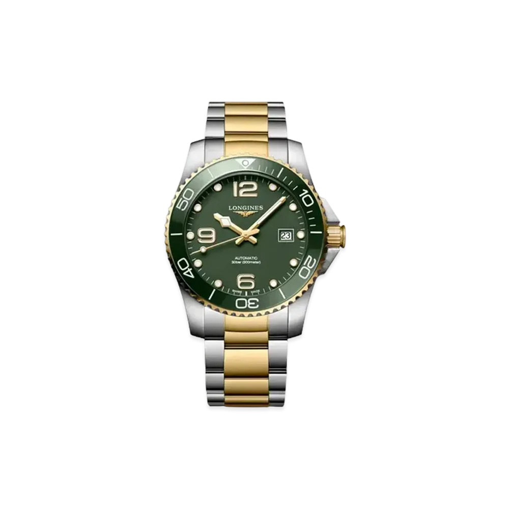 Longines Hydro Conquest 41.00mm "Green Matte/Stainless Steel/Ceramic" L3.781.3.06.7