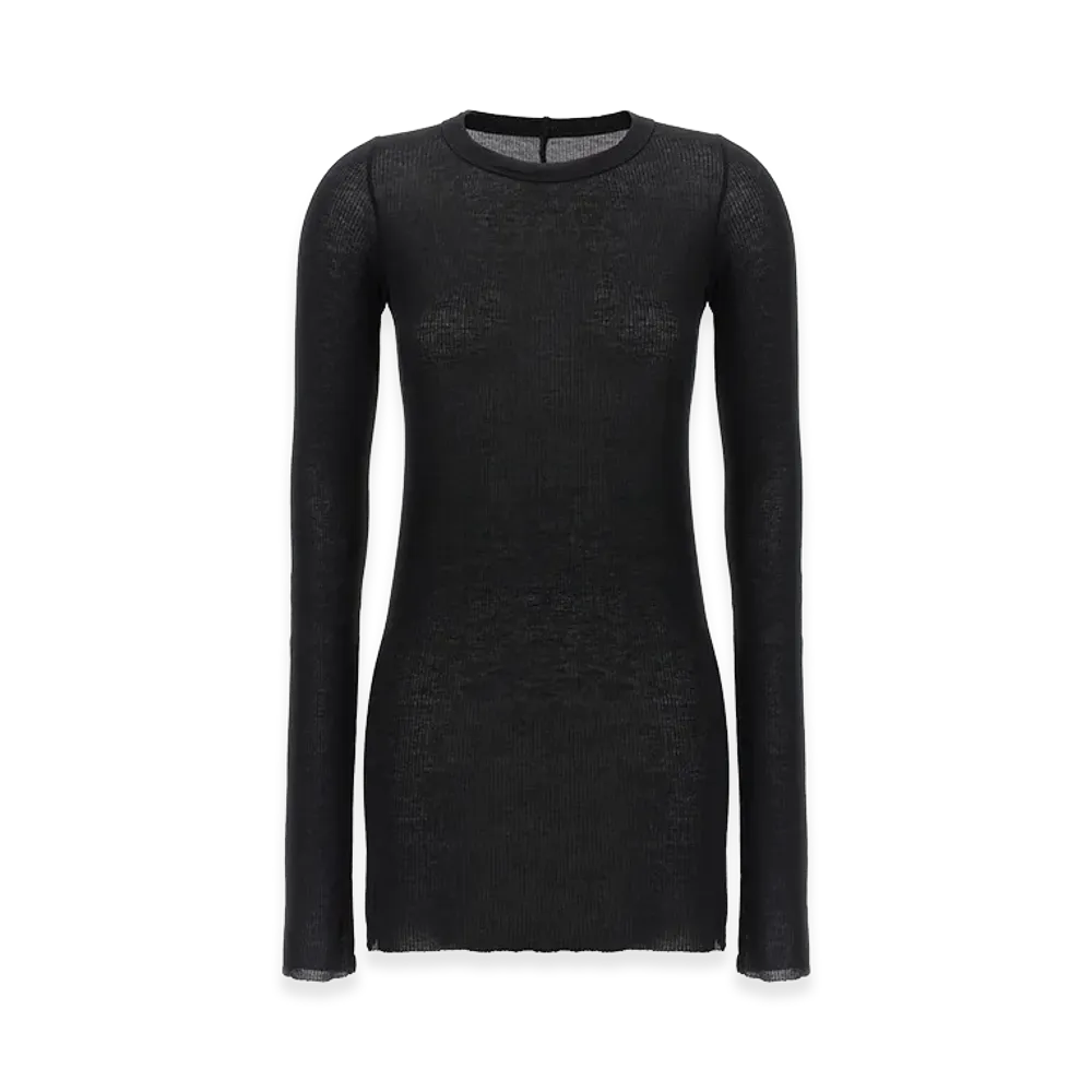 Rick Owens Women's rib L/S T-Shirt "Black"