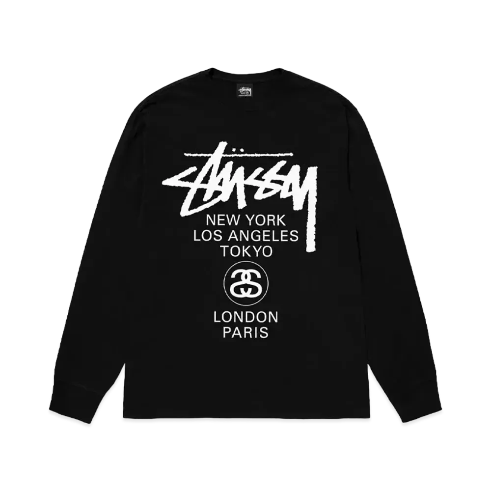 Stussy World Tour SS24 Ls Tee  "Black" 