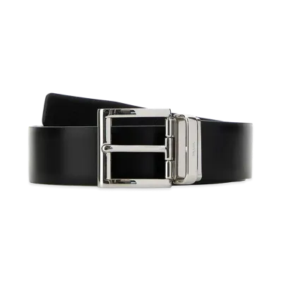 PRADA Leather Reversible Belt "Black"