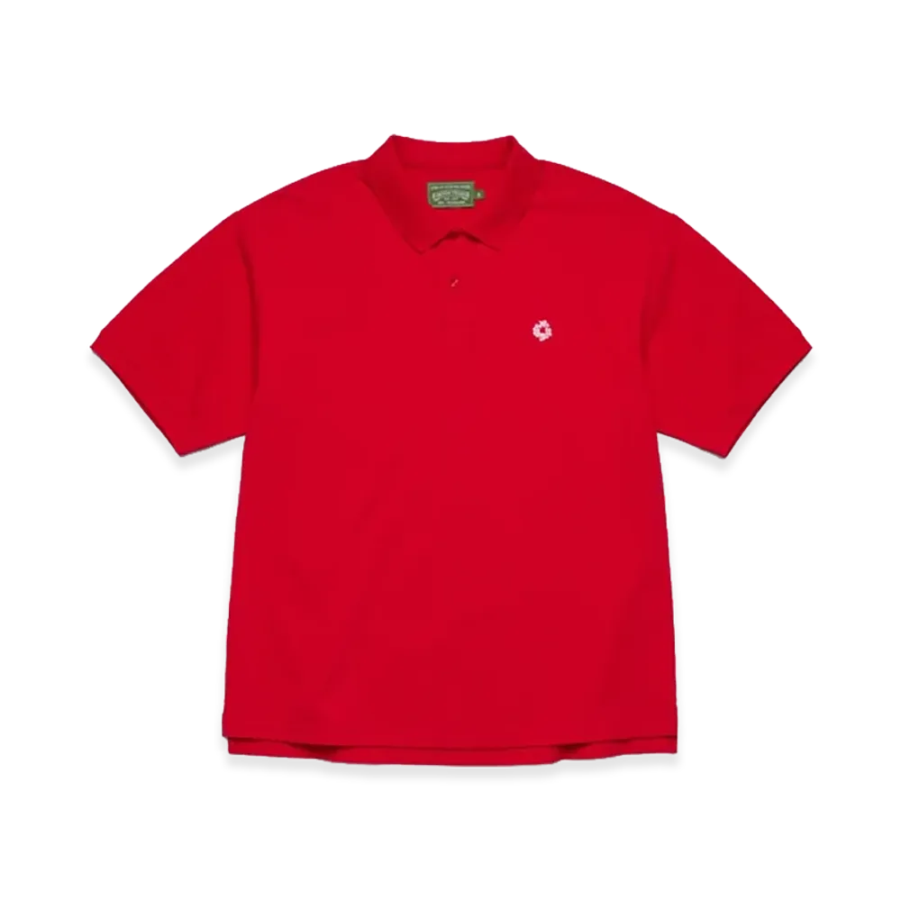 DENIM TEARS Wreath Polo "Red"