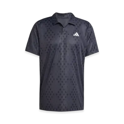 adidas Club Tennis Climacool Graphic Polo Shirt "Carbon/Black"