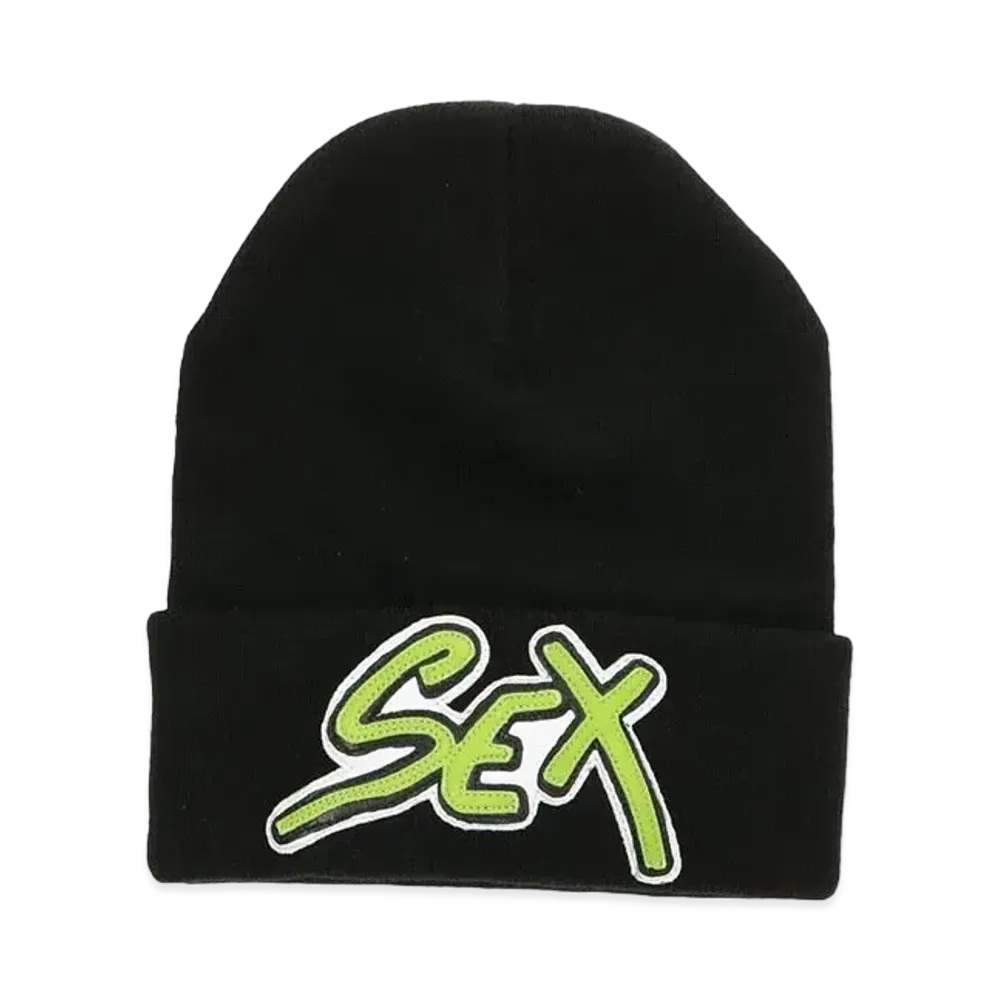 Chrome Hearts Sex Records Beanie Knit Cap "Black/Green"