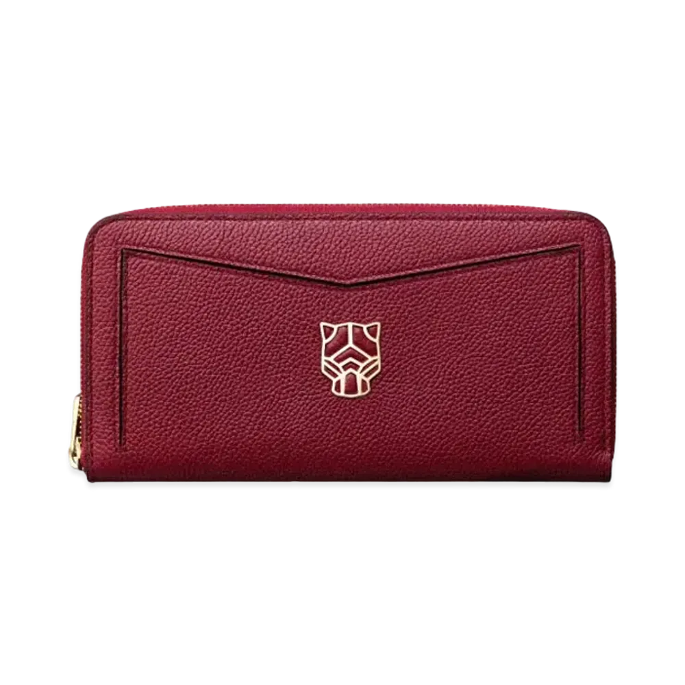 Cartier Zippered International Wallet, Panthere de Cartier "Bordeaux"