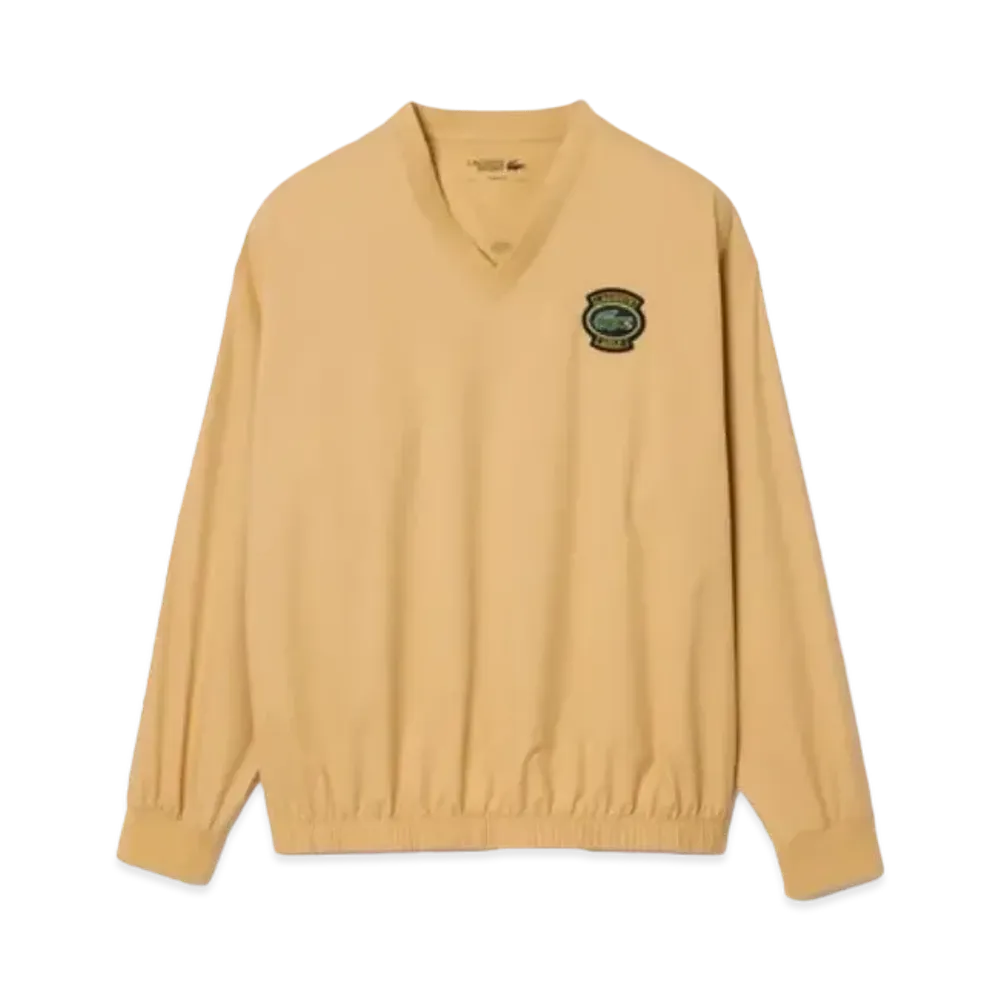 LACOSTE V-Neck Wind Breaker "Beige"