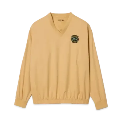 LACOSTE V-Neck Wind Breaker "Beige"