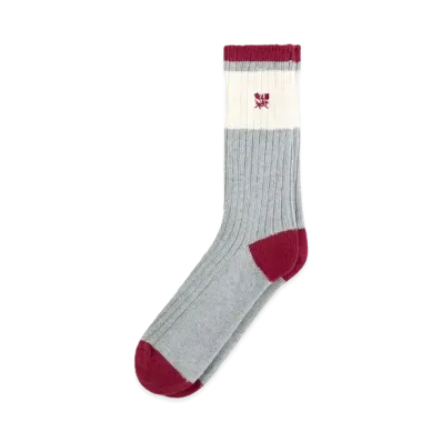 Aime Leon Dore Marled Crest Socks "Bordeaux"