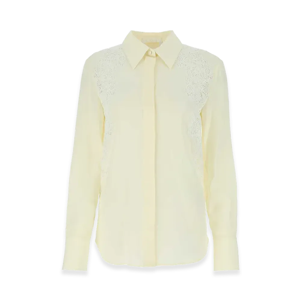 Chloe Women's Crepe Shirt "White"