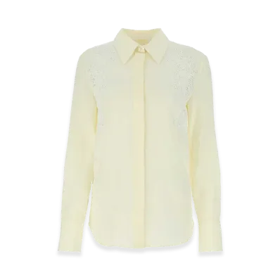 Chloe Women's Crepe Shirt "White"