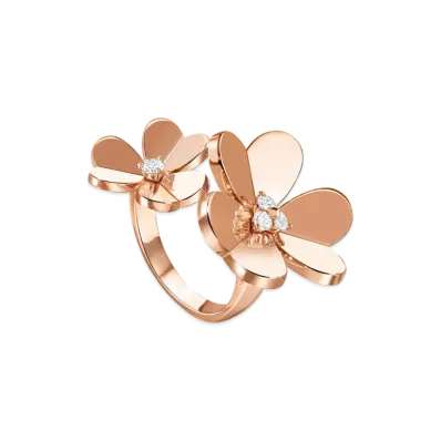 Van Cleef & Arpels Frivole Entre les Doigts ring "18K Rose gold/Diamond"
