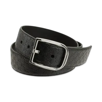 GUCCI Guccissima Micro GG Belt "Black"