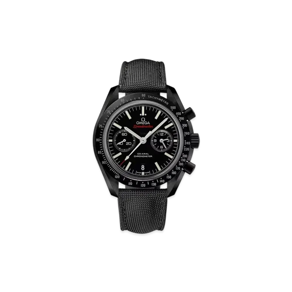 OMEGA Speedmaster Dark Side of the Moon 44.25MM Coated Nylon Strap & Folding Clasp "Black Ceramic/Black" 311.92.44.51.01.007