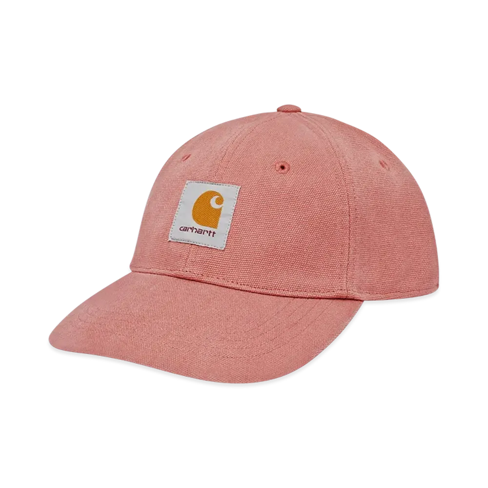 Carhartt WIP Canvas 6-Panel Cap "Ash Pink/White(Stone Washed)"