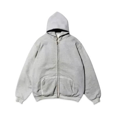 A.PRESSE Vintage Zip Sweat Hoodie "Grey"