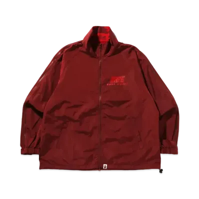 A BATHING APE Color Camo Deformation Relaxed Fit Track Jacket "Burgundy"