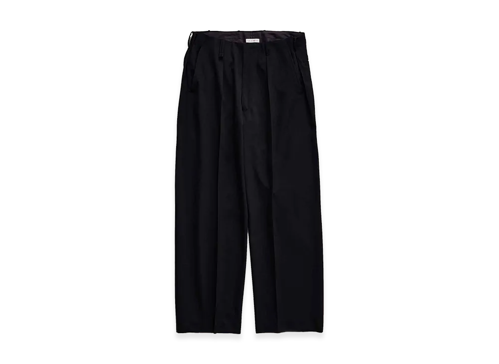 NICENESS T.Dickens Wool Cavalry Twill Resized Trousers "Black"