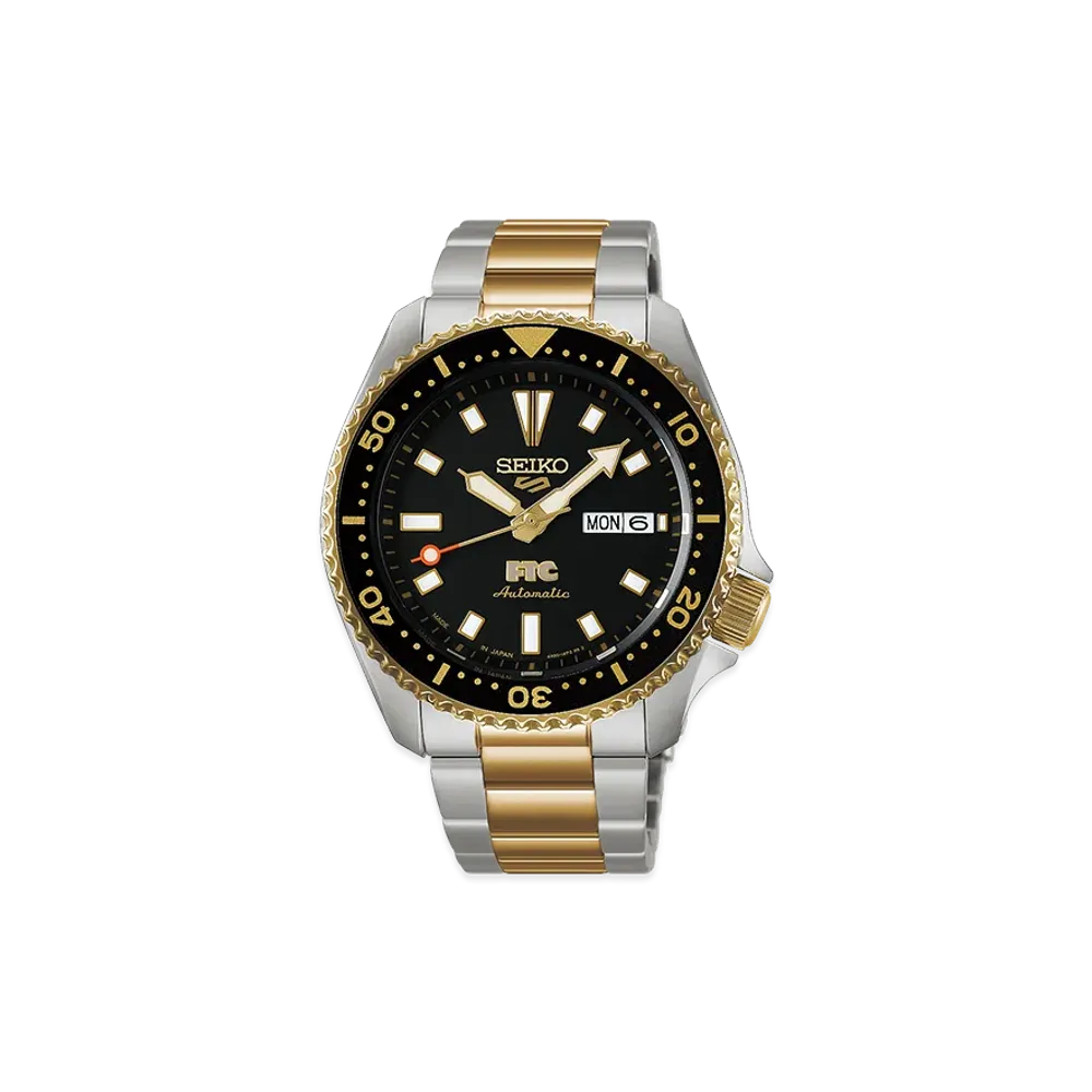 SEIKO x FTC 5 Sports SKX Series "Black/Silver"