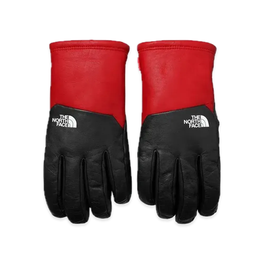 Supreme x The North Face Leather Gloves "Red"