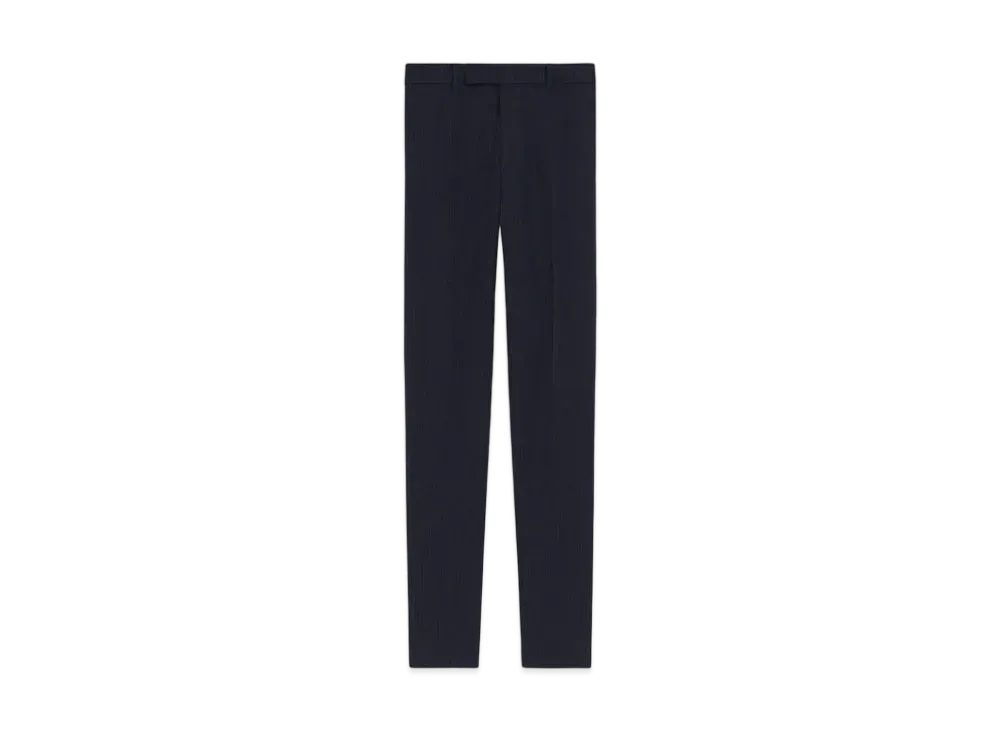 CELINE Classic Pants With Tennis Stripe "Navy"