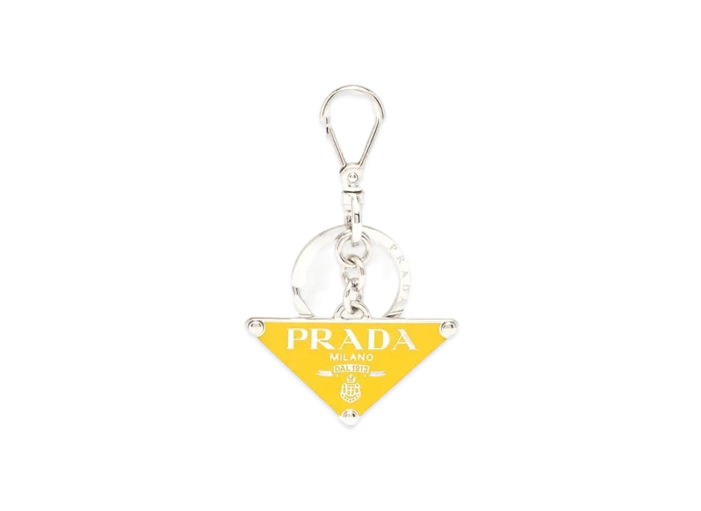 PRADA Metal Key Ring "Yellow"