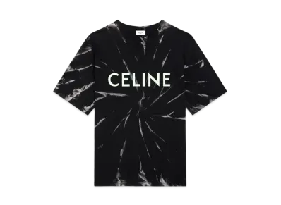 CELINE Loose T-shirt In Cotton Jersey "Black/White"