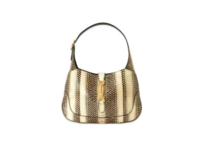 GUCCI Jackie 1961 Small Python Bag "Natural Color Python"