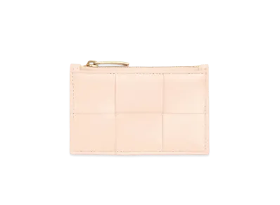 Bottega Veneta Zipped Card Case "Melon Washed"