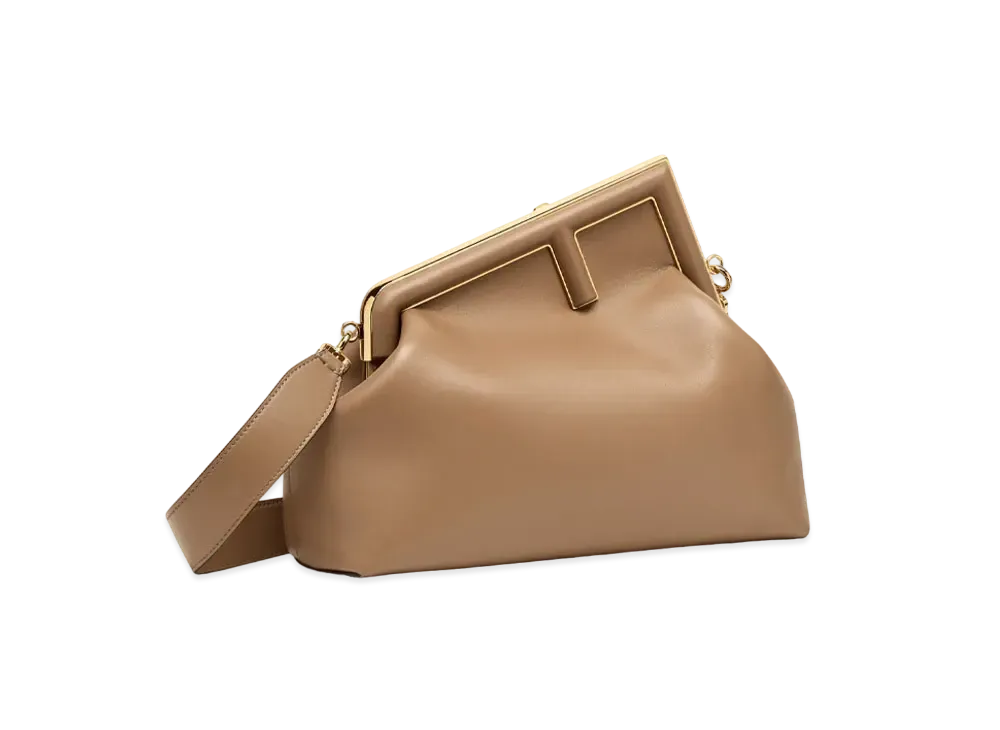 FENDI First Medium Leather "Beige"