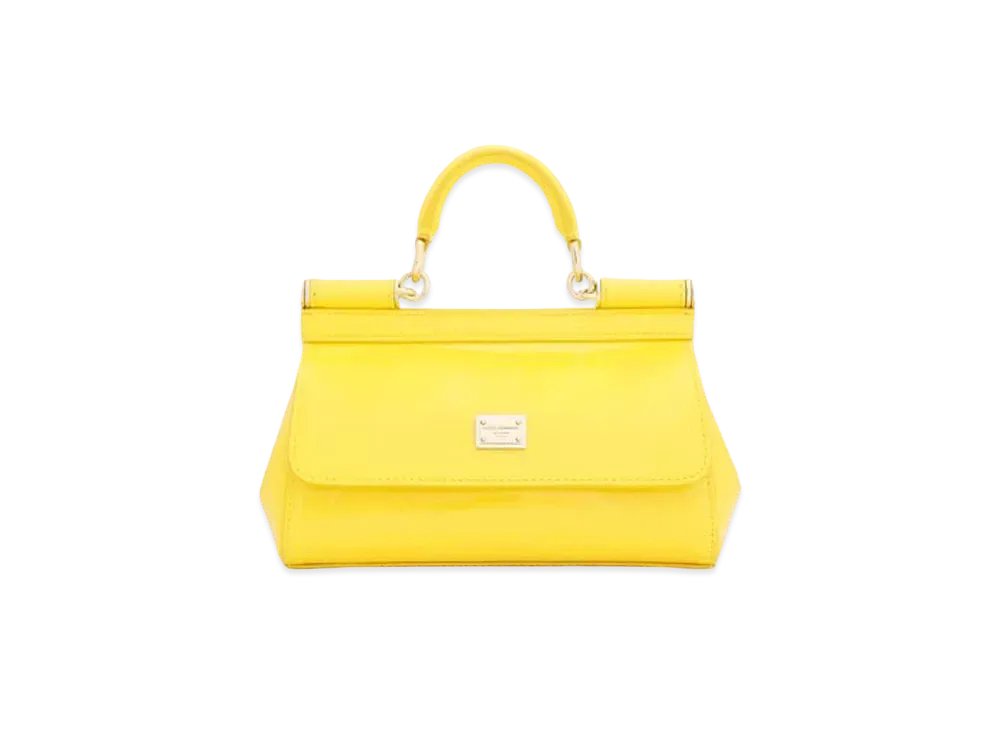 Dolce&Gabbana Sicily Bag Small Enamel "Yellow"