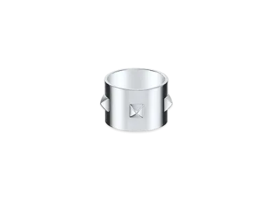 Hermes Mini Clous Ring GM "Silver"