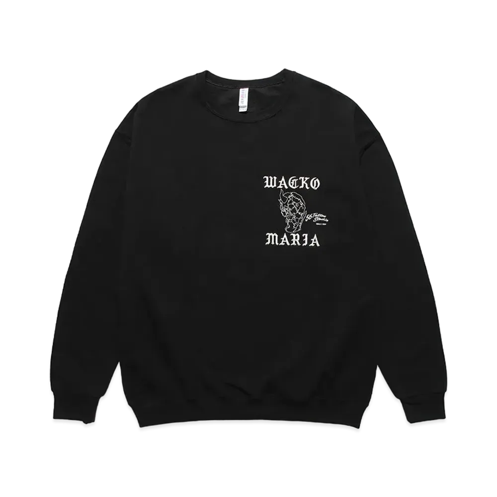 56 Tattoo Studio x WACKO MARIA Sweat Shirt "Black"