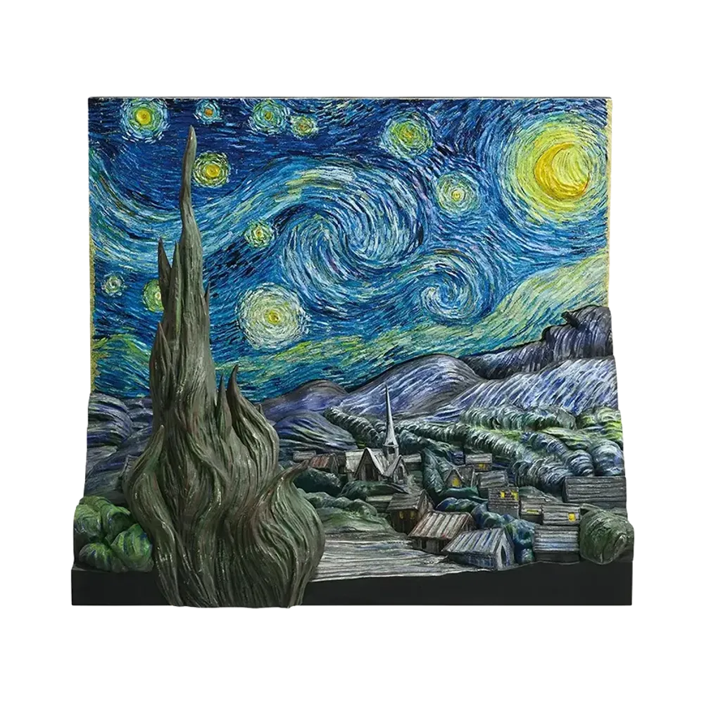 BANDAI "Ichiban Kuji" -Vincent van Gogh- A Prize The Starry Night Diorama Figure
