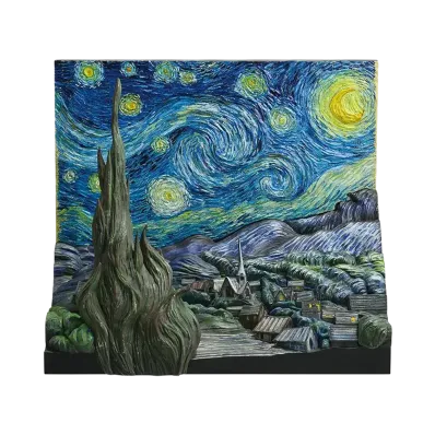 BANDAI "Ichiban Kuji" -Vincent van Gogh- A Prize The Starry Night Diorama Figure