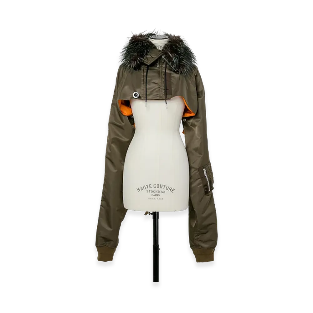 sacai Nylon Twill Blouson "Dark Khaki"